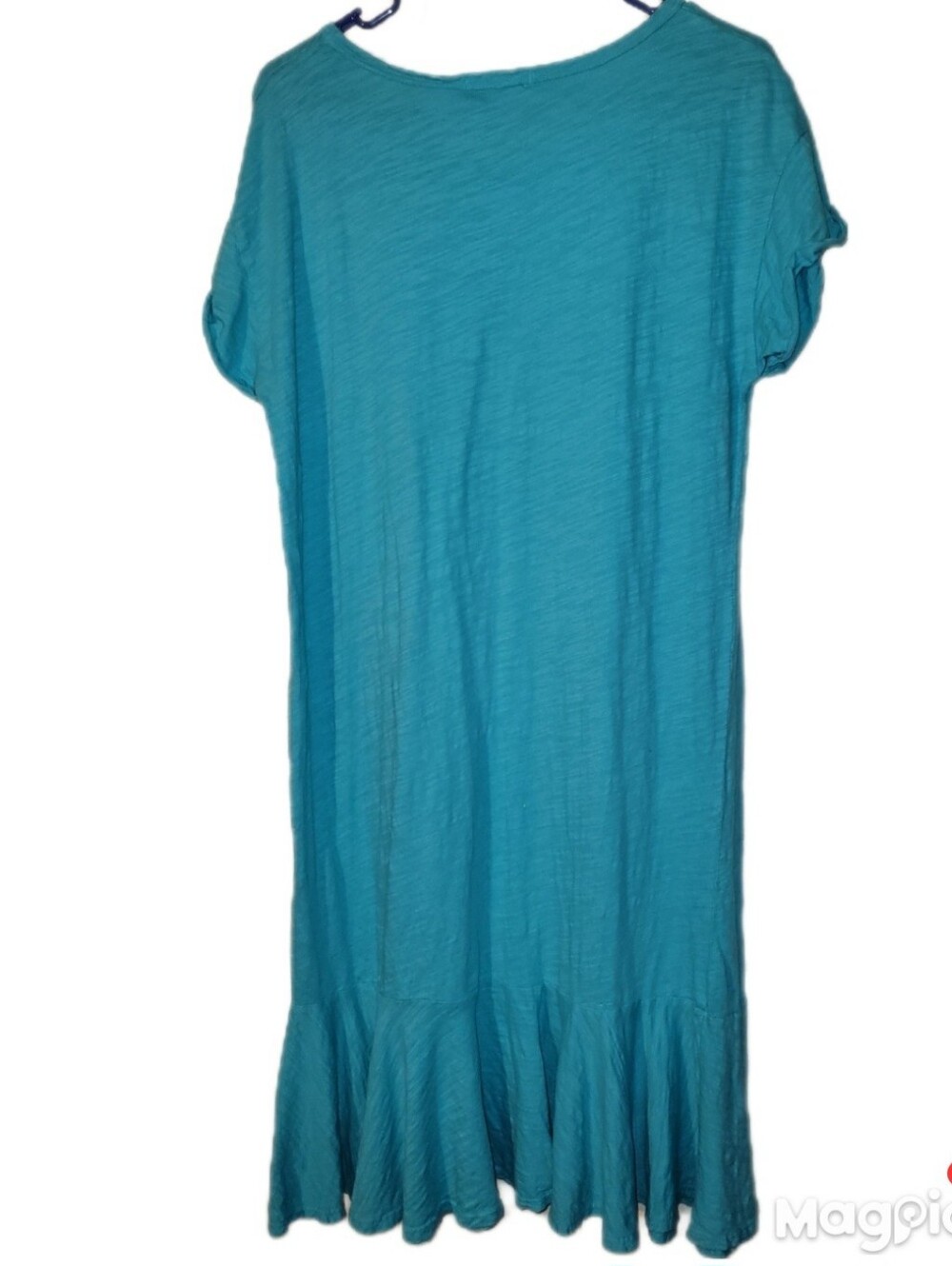 3 Fresh Produce Slub-Knit Cotton T-shirt Dress Scoop Neckline Cap Sleeve Med - Picture 12 of 14
